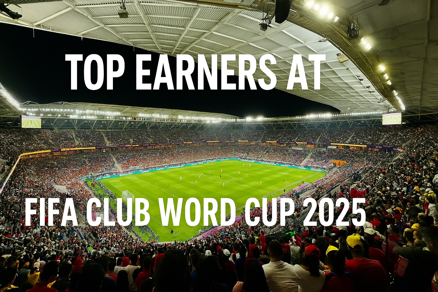 “Stadium view featuring top earners at FIFA Club World Cup 2025 during match night”